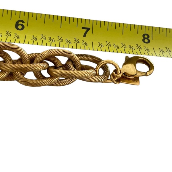 Chunky John Wind chain bracelet Pearl and L initial charm - Picture 7 of 10